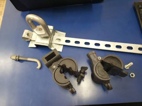 KIT ANCORAGEM/SUSPENSO PARA CABOS AREOS. CONFIRA!!